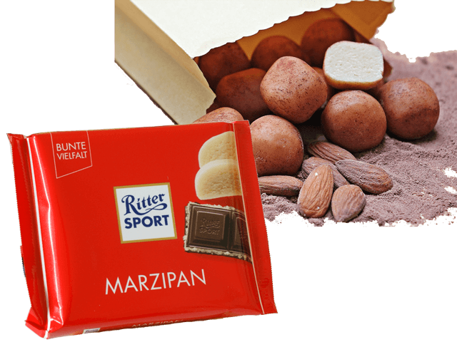 リッタースポーツ どこで買える/Ritter SPORT・ドイツのチョコバー “マジパン”